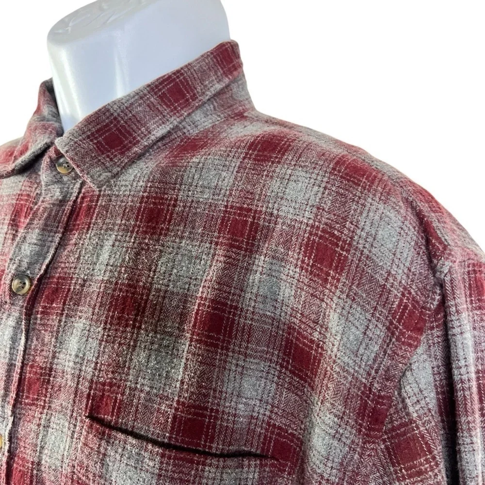 J.Crew Men’s Flannel Shirt Button Down Size XL